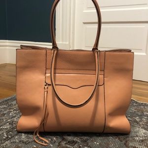 Classic Rebecca Minkoff Peach MAB Leather Tote